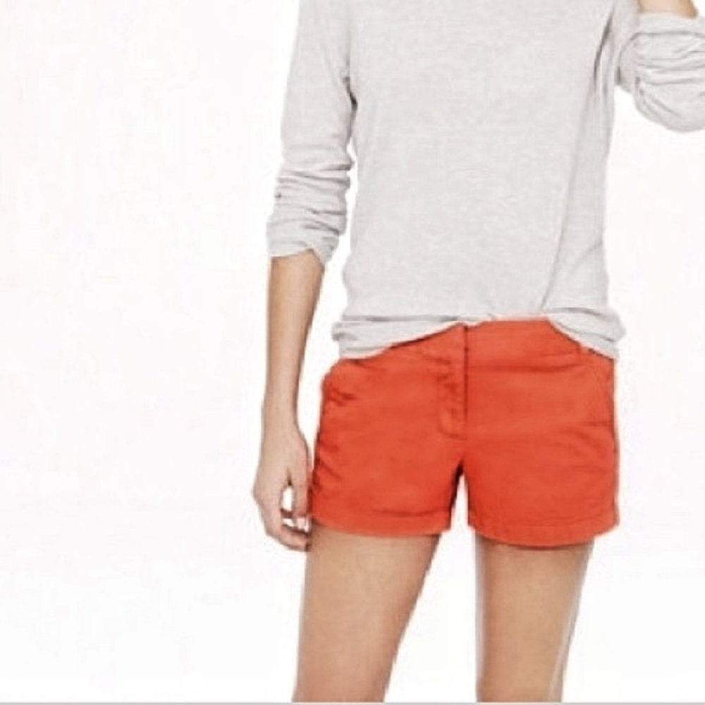 J. Crew 3" Broken In Chino Shorts in Rust